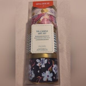 Floral Tin Candle Gift Set